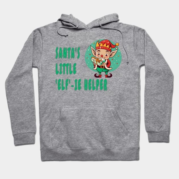 Santa's little 'elf'-ie helper Hoodie by Double You Store